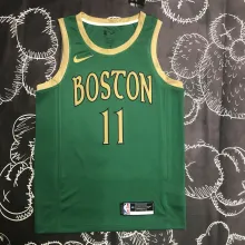 NBA Men Season 2020 Boston Celtics Green #11 IRVING Jersey High Quality Name and Number Print