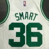NBA 75th Anniversary Boston Celtics White #36 SMART Jersey High Quality Name and Number Print