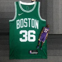 NBA 75th Anniversary Boston Celtics Green #36 SMART Jersey High Quality Name and Number Print