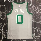 NBA Men Boston Celtics Grey #0 TATUM Jersey High Quality Name and Number Print