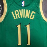 NBA Men Season 2020 Boston Celtics Green #11 IRVING Jersey High Quality Name and Number Print