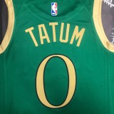 NBA Men Season 2020 Boston Celtics Green #0 TATUM Jersey High Quality Name and Number Print