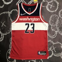 NBA Men 75th Anniversary Washington Wizards Red #23 JORDAN Jersey High Quality Name and Number Print