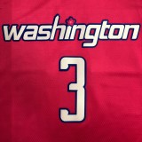 NBA Men Season 2023 Washington Wizards Pink #3 BEAL Jersey High Quality Name and Number Print