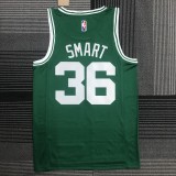 NBA 75th Anniversary Boston Celtics Green #36 SMART Jersey High Quality Name and Number Print