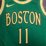 NBA Men Season 2020 Boston Celtics Green #11 IRVING Jersey High Quality Name and Number Print