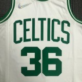 NBA 75th Anniversary Boston Celtics White #36 SMART Jersey High Quality Name and Number Print