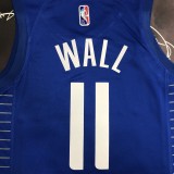 NBA Men 75th Anniversary Los Angeles Clippers Blue #11 WALL Jersey High Quality Name and Number Print