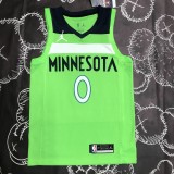 NBA Men Minnesota Timberwolves Green #O RUSSELL Jersey High Quality Name and Number Print