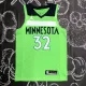 NBA Men Minnesota Timberwolves Green #32 TOWNS Jersey High Quality Name and Number Print