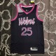 NBA Men Minnesota Timberwolves Black and Purple #25 ROSE Jersey High Quality Name and Number Print