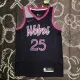 NBA Men Minnesota Timberwolves Black and Purple #25 ROSE Jersey High Quality Name and Number Print