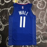 NBA Men 75th Anniversary Los Angeles Clippers Blue #11 WALL Jersey High Quality Name and Number Print