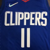 NBA Men 75th Anniversary Los Angeles Clippers Blue #11 WALL Jersey High Quality Name and Number Print