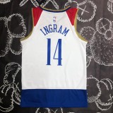 NBA Men Season 2020 New Orleans Pelicans White City #14 INGRAM Jersey High Quality Name and Number Print