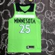 NBA Men Minnesota Timberwolves Green #25 ROSE Jersey High Quality Name and Number Print