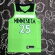 NBA Men Minnesota Timberwolves Green #25 ROSE Jersey High Quality Name and Number Print