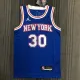 NBA Men 75th Anniversary New York Knicks Blue with Jordan Logo #30 RANDLE Jersey High Quality Name and Number Print