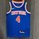 NBA Men 75th Anniversary New York Knicks Blue #4 ROSE Jersey High Quality Name and Number Print