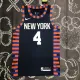 NBA Men New York Knicks Dark Blue #4 ROSE Jersey High Quality Name and Number Print