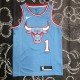 NBA Men Chicago Bulls Blue #1 ROSE Jersey High Quality Name and Number Print