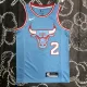 NBA Men Chicago Bulls Blue #2 BALL Jersey High Quality Name and Number Print