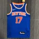 NBA Men 75th Anniversary New York Knicks Blue #17 LIN Jersey High Quality Name and Number Print