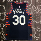 NBA Men New York Knicks Dark Blue #30 RANDLE Jersey High Quality Name and Number Print