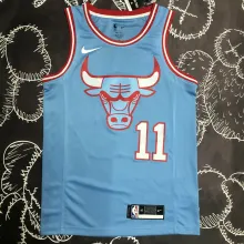 NBA Men Chicago Bulls Blue #11 DEROZAN Jersey High Quality Name and Number Print