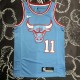 NBA Men Chicago Bulls Blue #11 DEROZAN Jersey High Quality Name and Number Print