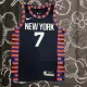 NBA Men New York Knicks Dark Blue #7 ANTHONY Jersey High Quality Name and Number Print