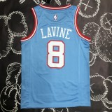 NBA Men Chicago Bulls Blue #8 LAVINE Jersey High Quality Name and Number Print