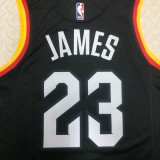 NBA Season 2021 Men Cleveland Cavaliers Black #23 JAMES Jersey High Quality Name and Number Print