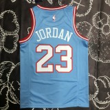 NBA Men Chicago Bulls Blue #23 JORDAN Jersey High Quality Name and Number Print