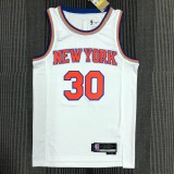 NBA Men 75th Anniversary New York Knicks White #30 RANDLE Jersey High Quality Name and Number Print