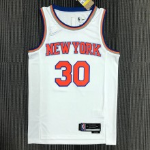 NBA Men 75th Anniversary New York Knicks White #30 RANDLE Jersey High Quality Name and Number Print