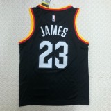 NBA Season 2021 Men Cleveland Cavaliers Black #23 JAMES Jersey High Quality Name and Number Print
