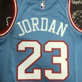 NBA Men Chicago Bulls Blue #23 JORDAN Jersey High Quality Name and Number Print