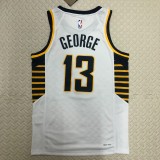 NBA Men Season 2023 Indiana Pacers White #13 GEORGE Jersey High Quality Name and Number Print