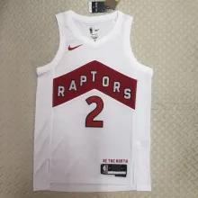 NBA Men Toronto Raptors White #2 LEONARD Jersey High Quality Name and Number Print