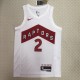 NBA Men Toronto Raptors White #2 LEONARD Jersey High Quality Name and Number Print