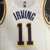 NBA 75th Anniversary Los Angeles Lakers White Round Neck #11 IRVING Jersey High Quality Name and Number Print