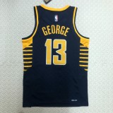 NBA Men Season 2023 Indiana Pacers Black #13 GEORGE Jersey High Quality Name and Number Print