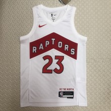 NBA Men Toronto Raptors White #23 VANVLEET Jersey High Quality Name and Number Print