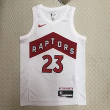 NBA Men Toronto Raptors White #23 VANVLEET Jersey High Quality Name and Number Print