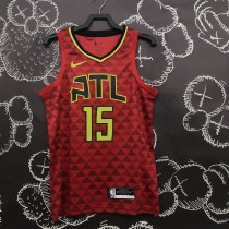 NBA Men Atlanta Hawks Red #15 CARTER Jersey High Quality Name and Number Print