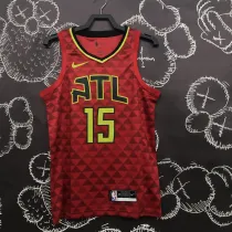 NBA Men Atlanta Hawks Red #15 CARTER Jersey High Quality Name and Number Print
