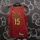 NBA Men Atlanta Hawks Red #15 CARTER Jersey High Quality Name and Number Print