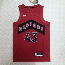 NBA Men Toronto Raptors Red #43 SIAKAM Jersey High Quality Name and Number Print