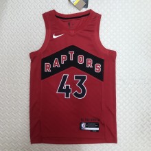 NBA Men Toronto Raptors Red #43 SIAKAM Jersey High Quality Name and Number Print